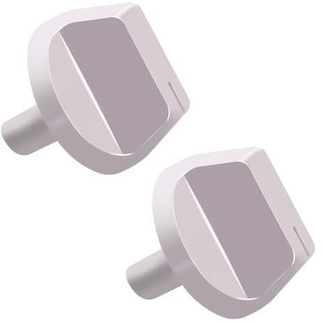 2Pcs WJ12X24802 Air Conditioner knob Compatible with GE Air Conditioner Parts, WJ12X24802 Replacement Knob fits for Washer, Washing Machine, Agitator Washing Machine - White