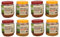 8X 340g Vogelfutter Frucht Erdnussbutter für Gartenvögel Wildvogelfutter Vögel PET-Glas Fettfutter Rosinen Heidelbeere (936/8)