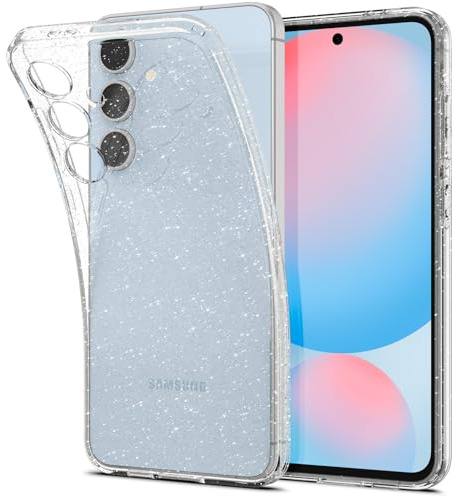 Spigen Glitzer Hülle Liquid Crystal Entwickelt für Galaxy S24 FE (2024) Crystal Quartz