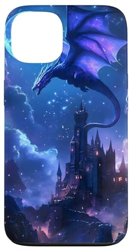 Dragon Moonlit Castle Fantasy Case for iPhone 13