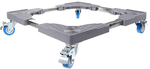 ULTECHNOVO Refrigerator Mobile Rack Adjustable Stand for Washing Machine Base Movable Stand for Laundry Use for Outdoor Fridge