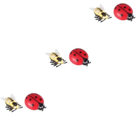 BESTonZON 6 STK elektrisch laufendes Insekt elektrisches Spielzeug Tierspielzeug Auto Spielzeug interaktives Spielzeug Insekten Spielzeug Elektrisches Insektenspielzeug Katzen-Teaser rot