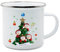 lorajewel Mug émaillé Personnalisé avec Nom Date 350ml Céramique Tasse Cadeau pour les Enfants Garçons Filles Entrée à l'école Jardin d'enfants Sac d'école Rose Fuselé (4 name)