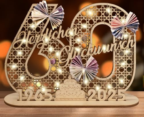 I LOVE MOM Geldgeschenk Geburtstag Holz, Retro Raster DIY Geburtstag Geschenk Frauen & Männer, Klassiker Selber Machen Holz-Schild Gästebuch für Geschenke,Partys,GeburtstageDeko,Jubiläum (SR-60)
