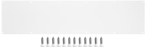 GALOFAY Door Kick Plate 8x24 inches Acrylic Decorative Plates Protector for Doors, 1/10 inch Thickness 8x 24 (White)