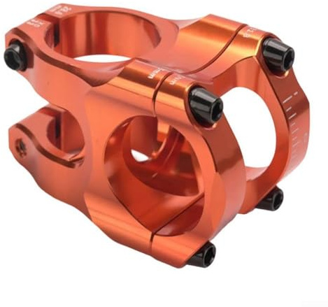 Snowchecking Fahrradvorbau Fahrradteile CNC 31,8 x 35 mm ultraleichte Aluminiumlegierung MTB Vorbau Downhill Vorbauten Riser Fahrradlenker-Zubehör (orange)
