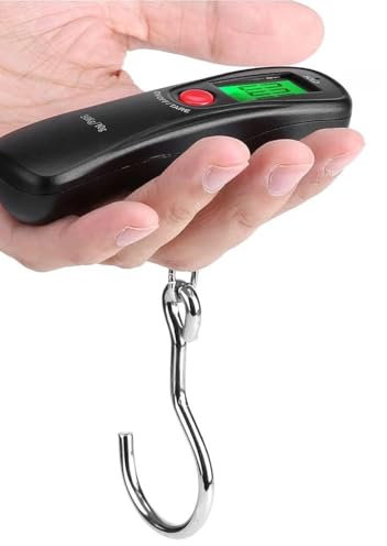 Balance de Poche Numérique, WEIHENG 50 Kg 10 G LCD Affichage Bagages Smart Weigh E Ic Balance de Voyage Portable Cuisine 50 Kg avec