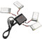 LRXIYODE Chargeur 4 Pièces X5C Batterie Lipo 500 Mah Batterie Lipo 37 V