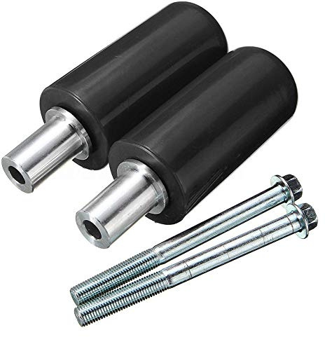 1 Pair Frame Sliders for Motorcycle Practical Anti Crash Protector(Black)