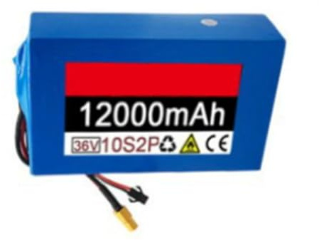 36V 12AH Ersatz-Lithium-Akku Für Elektroscooter 10S2P Wiederaufladbarer Lithium-Ionen-Akku Für Elektrofahrräder Elektroroller Inklusive 42V 2A Ladegerät XT30+JST