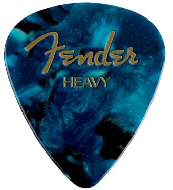 Fender 351 Shape Premium Picks - Ocean Turquoise - Heavy - 12 Count Pack