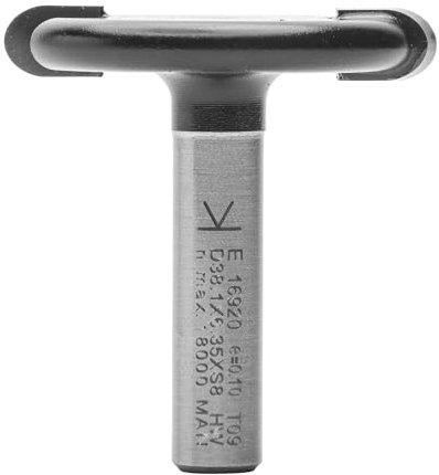 ENT 16920 Fresa redonda cóncava, en carburo, Vástago (S) 8 mm, Diámetro (D) 38,1 mm, NL 6,35 mm, R 3,18 mm, SL 32 mm