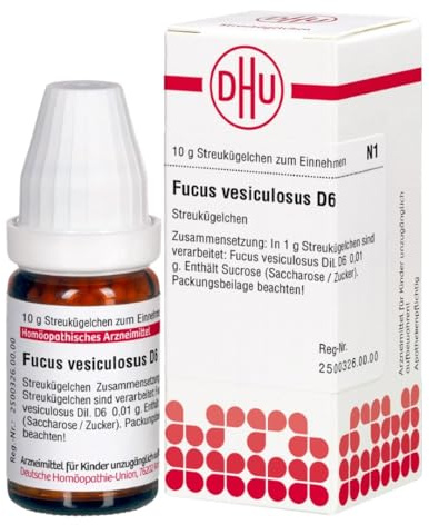 DHU Fucus vesiculosus D6 Streukügelchen, 10 g Globuli