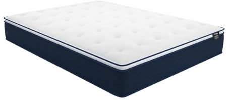 Vente-Unique - Matelas Ressorts ensachés et surmatelas intégré ALTIER de DREAMEA - 160 x 200 cm