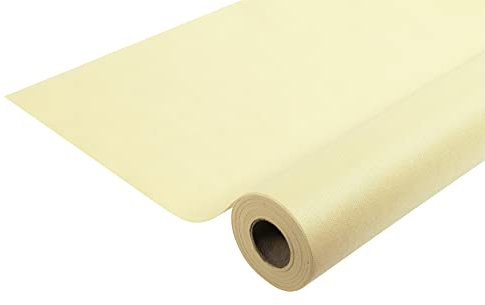Pronappe Tischdecke R785002I Einweg-Tischdecke aus Spunbond-Vlies Länge 50m Breite 1,20m (pro Rolle) Farbe Elfenbein Reißfester, wasserabweisender und abwischbarer Stoff