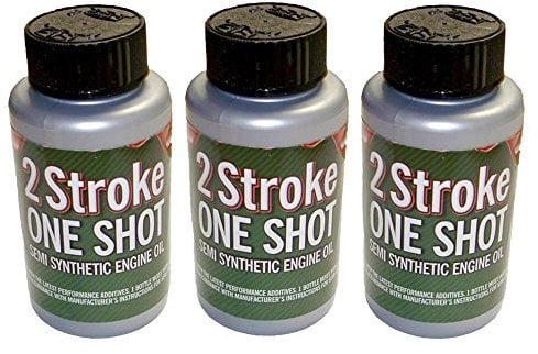 RocwooD 3 x Two (2) Stroke Oil One Shot Bottles 50:1 Mix Ideal For Husqvarna Chainsaw