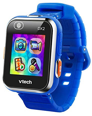 VTech - Kidizoom Smart Watch DX2, Reloj Inteligente para niños, Doble cámara de Fotos, vídeos, Juegos, Color Azul, Versión ESP (80-193822)