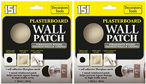 2 x 151 Plasterboard Wall Patch Repairs Damaged Walls & Ceilings