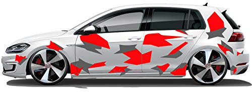Tarn Auto Camouflage Aufkleber Seitenaufkleber Cyber Style Style Verkleidung CAMO Flecktarn Kuh Haut Tuningaufkleber