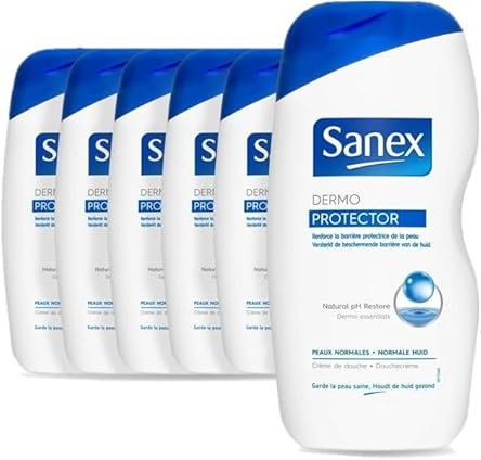 Sanex Gel Douche Dermo Protector Dermo Essentials 500 ml - Lot de 6