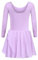 trudge Filles Ballet vêtements Robe de Ballet Enfants Manches Courtes Coton Ballet Justaucorps Ballet Costume Robe de Danse Corps de Danse avec Jupe Tutu,5-6 ans,A Lilas,140