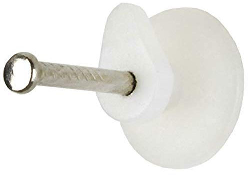 Blitz Plus - Ganci rigidi da parete, con protezioni per le dita, peso sopportato 1 kg, confezione da 10