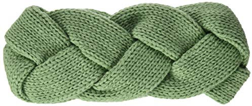 TOM TAILOR Denim Damen Flechtoptik Stirnband, Grün (Light Mint Green 19764), Einheitsgröße