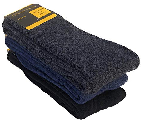 DREAM SOCKS Calze Termiche in Pile Lunghe per Sci-Montagna-Escursionismo-Trekking,Calze Pesanti Uomo-Donna Nero,Blu,Colorate