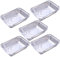 EUROXANTY Bandeja de Aluminio | Con tapa | Bandejas para platos | Recipientes Desechables | Servir comida | Resistencia al calor | 20 raciones | 10 unidades