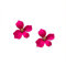 Un-brand - Orecchini da donna in stile fiore 2 pezzi da donna a forma di fiore a forma di fiore orecchini regalo decorazione - rosa rossa squisita fattura