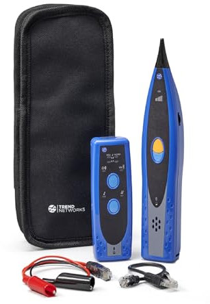 TREND Networks | Tone and Probe Kit | Data, Telephone, COAX and Electrical Copper Cable Tracing | Cable Identifier and Testing Tool Set