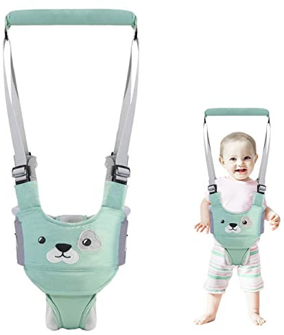 Camminare Assistente Per Bambino, Liesun Cintura Bimbo, bretelle primi passi, Detachable Bretelle di Sicurezza per Bambino Sostegno Portatile, per Aiutarlo a Camminare Cintura Protettiva(verde)