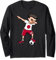 Dabbing Fußball Boy - Japan Jersey Japanese Football Fans Langarmshirt