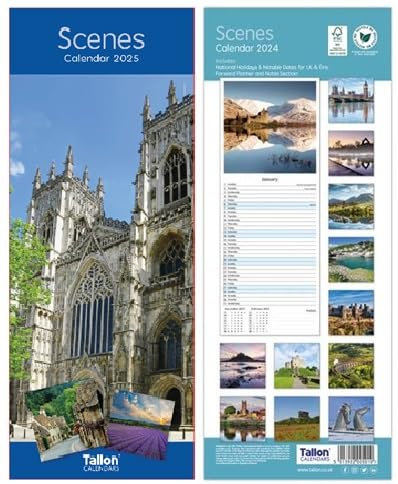 Orbitron 2023 Schlank Monatsansicht Spiralbindung Foto Wandkalender Welpen Kätzchen Blumen Wildtiere (Szenen)