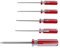 Fixinus Set di 5 cacciaviti triangolari magnetici, 1,8 mm, 2,0 mm, 2,3 mm, 2,7 mm, 4,2 mm, strumento di riparazione per giocattoli e sostituzione della batteria