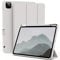 ZOYU Hülle für iPad Pro 12,9 Zoll 6./5./4 Generation 2022/2021/2020 mit Stifthalter, einfache weiche TPU-Rückseite, Auto Schlafen/Wecken für iPad 12,9 Zoll Hülle, Hellgrau