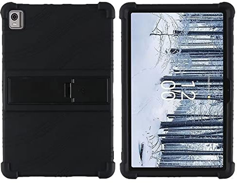 FTRONGRT Tablet Case for Nokia T21, Soft TPU, Four Corner Airbag, Anti-Scratch, Anti-Fall Protective Case for Nokia T21.Black