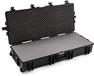 B&W Transportkoffer Outdoor - Typ 7200 Schwarz - mit Schaumeinlagen, Koffer mit Rollen, ideal auf Tour - wasserdicht nach IP67 Zertifizierung, staubdicht, bruchsicher und unverwüstlich