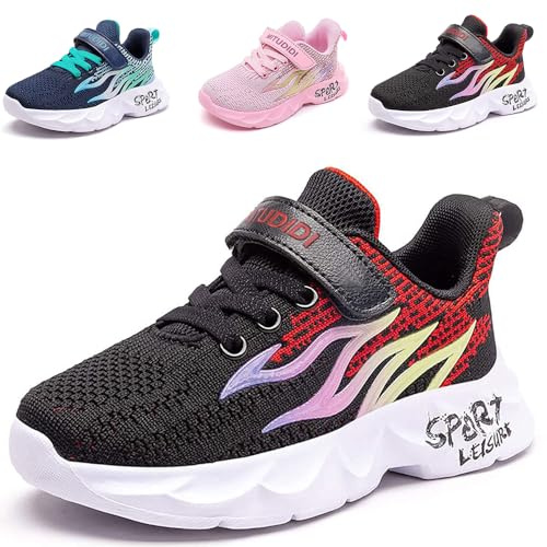 PHMNZIP Turnschuhe Kinder Schuhe Jungen Kinderschuhe Mädchen Sportschuhe Sneaker Junge Laufschuhe Hallenschuhe Outdoor Atmungsaktiv Fitnessschuhe Basketballschuhe Walkingschuhe Jungenschuhe