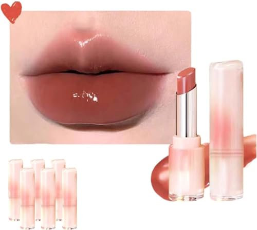 Juicy Lipstick, Long-Lasting Lip Balm and Lip Stain, Hydrating Lip Oil, Color Changing Lip Balm, Jelly Plumping Lip Tint Lip Gloss Mirror Finish (#02)