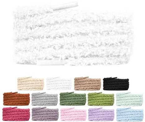 Slaace - Cordones de peluche para zapatos, 7 mm, cordón de peluche, cordones, cordones de baloncesto, cordones de baloncesto, cordones de peluche, cordón air force, Negro, 140