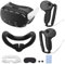 TiMOVO VR zubehör Set für Meta Quest 3, inklusive Controller-Griff × 2, VR Shell Schutzhülle, Gesichtsabdeckung, Linsenabdeckung, Daumenklemmen×2, Augenabdeckung×10, Schutzhülle für Quest 3 Zubehör