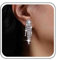 TseenYi Kristall Kronleuchter Quaste Ohrringe Silber Strass Quaste Ohrringe Lange Kristall Kette Ohrringe Vintage Fransen Prom Ohrringe Braut Cz Kronleuchter Ohrringe Schmuck Für Frauen Und Mädchen