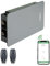 ARREGUI KAMO CI20PRC Cerradura de Seguridad Invisible para Puerta Control con Smartphone y Mando | Antirrobo | Anti Okupas | Cerradura Electrónica para Puerta con Bluetooth | Cerrojo Interior | Plata