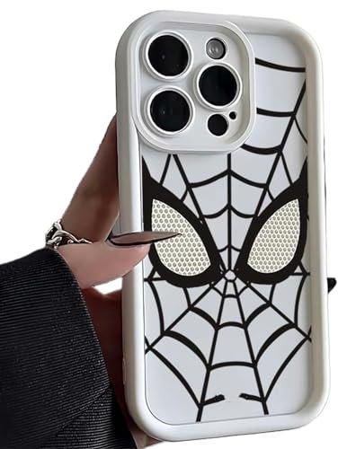 OonMan aesthetic phone case Shockproof Mobile Phone Soft Case For Spider-Man For Iphone-White-Iphone 6S Plus
