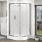 900 x 900 mm Quadrant Shower Enclosure with High Rise Tray Double Sliding Cubicle Door 6mm Safety Tempered Glass