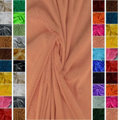 StoffBook ALTROSE KUNSTPELZ KANINCHEN PLÜSCH STRETCH STOFF STOFFE, E373