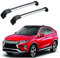 WJZXWJZC für Mitsubishi Eclipse Cross 2018-2021 DachträGer RelingträGer,Dachgepäckträger Alu Dachgepäckablage,SilverBlack