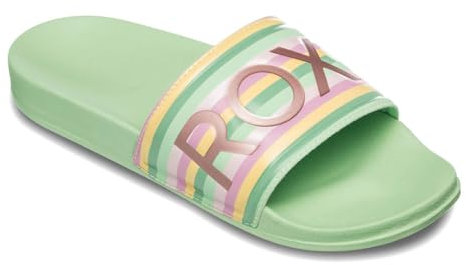 Roxy Damen Slippy II Sandale, Green Stripe, 41 EU