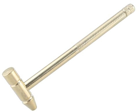 TingHaoO 6-in-1-Multifunktions-Messing-Hammer-Schraubendreher-Bits, Taschenwerkzeug für Essen und Juwelier-Uhrmacher